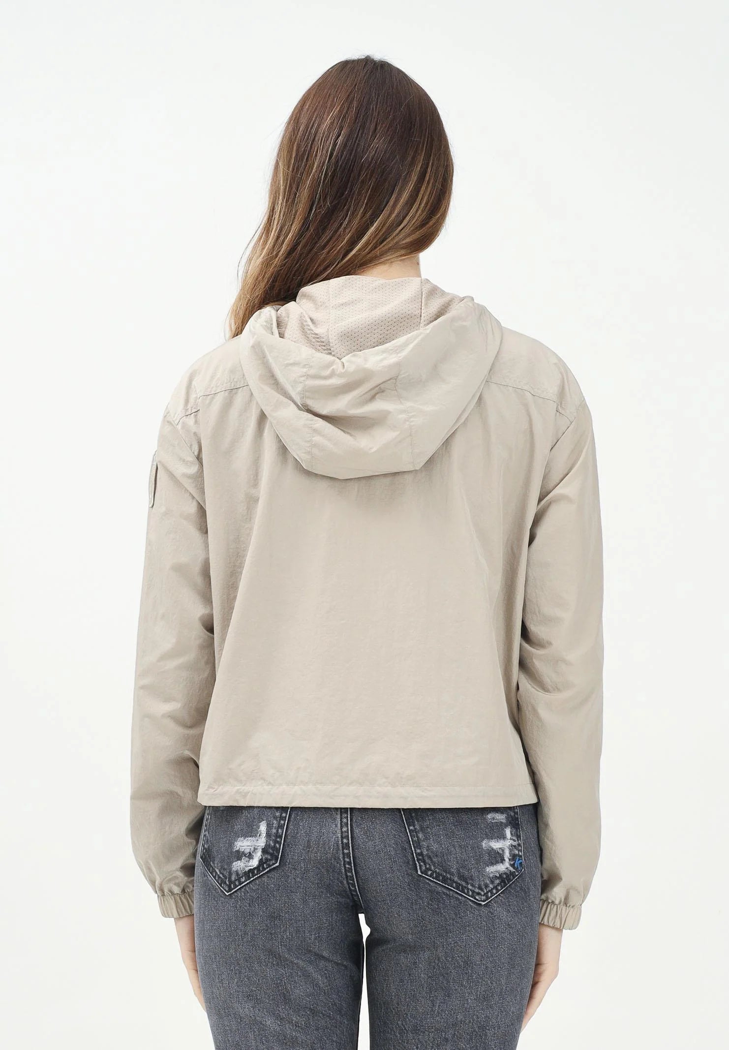 BLAUER Antivento Donna Cropped Con Cappuccio