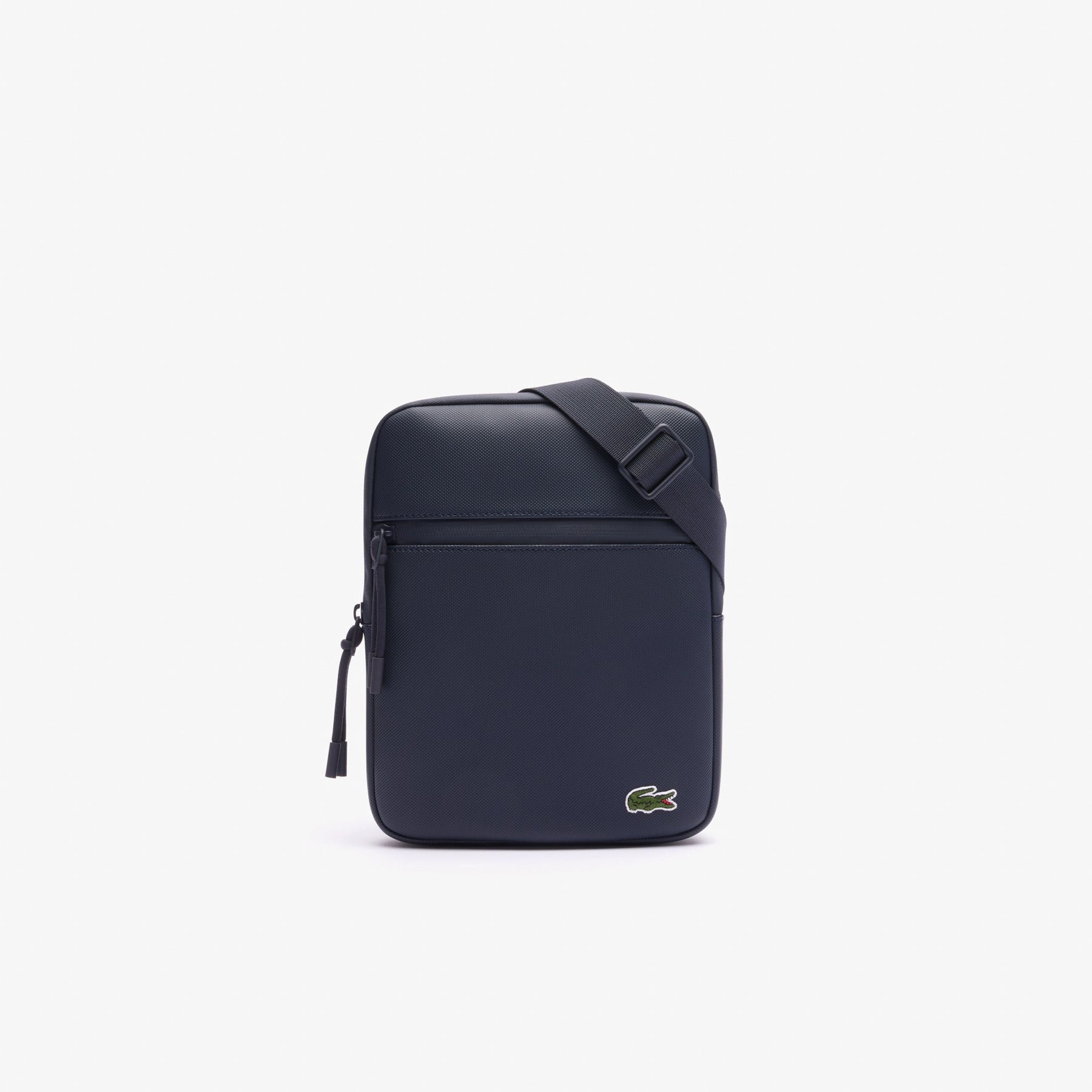 LACOSTE Borsello Grande in Petit Piqué Nero/Blu