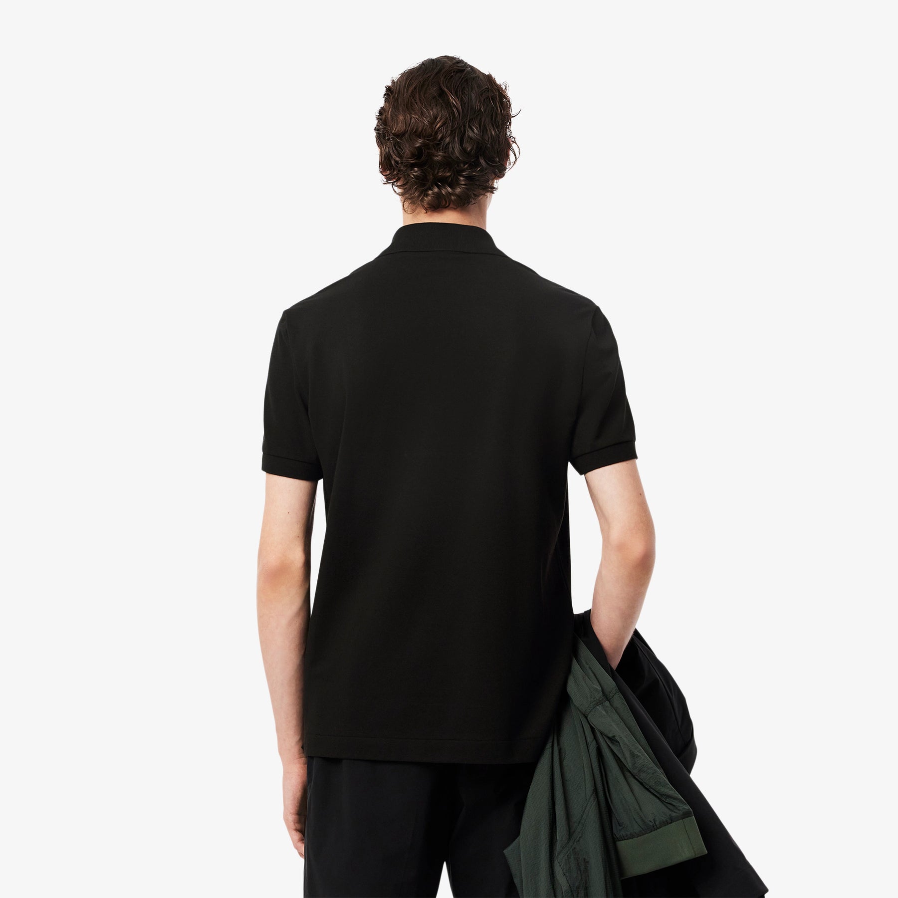 LACOSTE Polo Classica in Piqué Leggero Nero