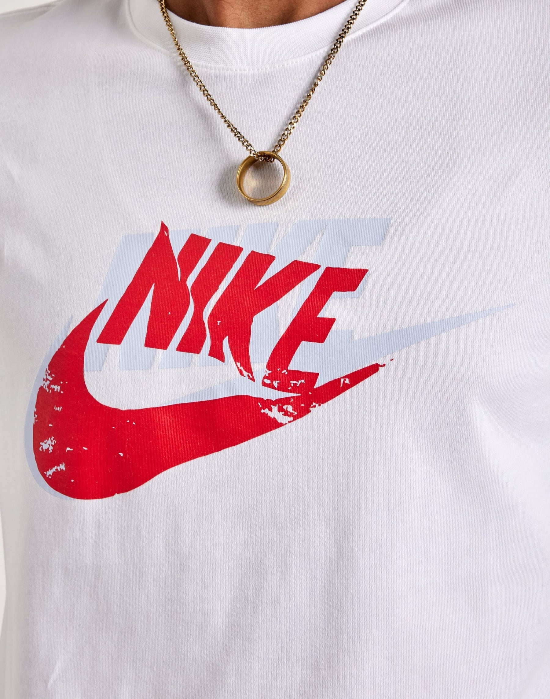 NIKE T-Shirt Logo Rosso Bianca