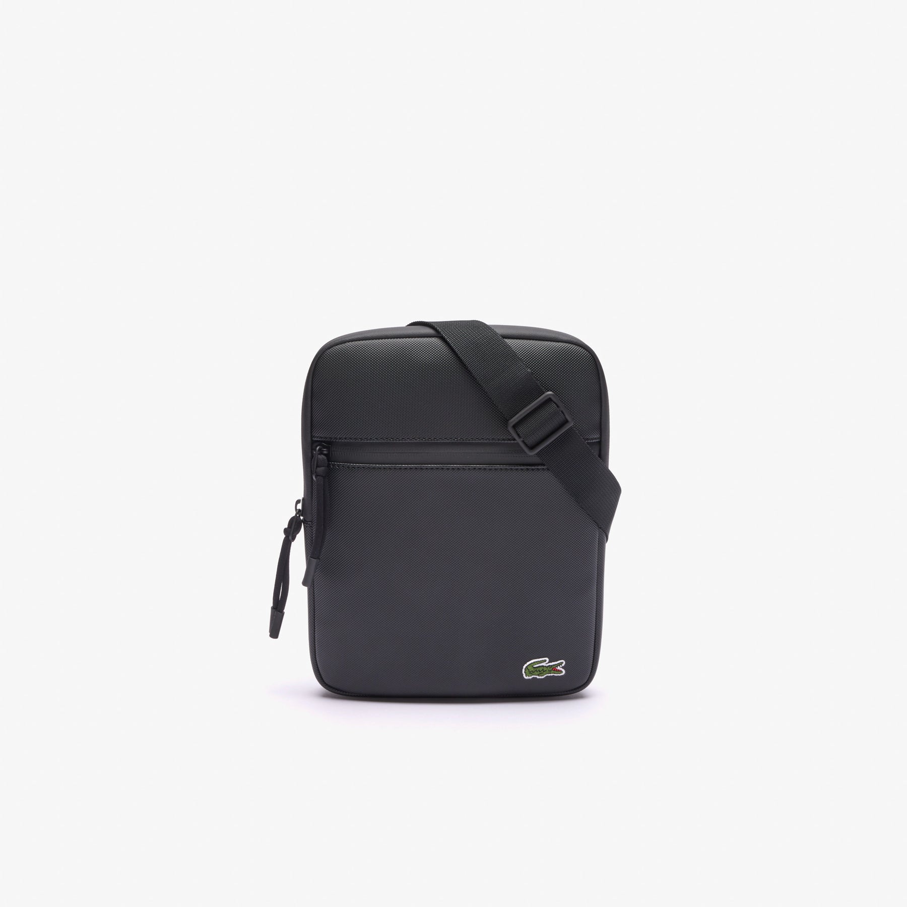 LACOSTE Borsello Grande in Petit Piqué Nero/Blu