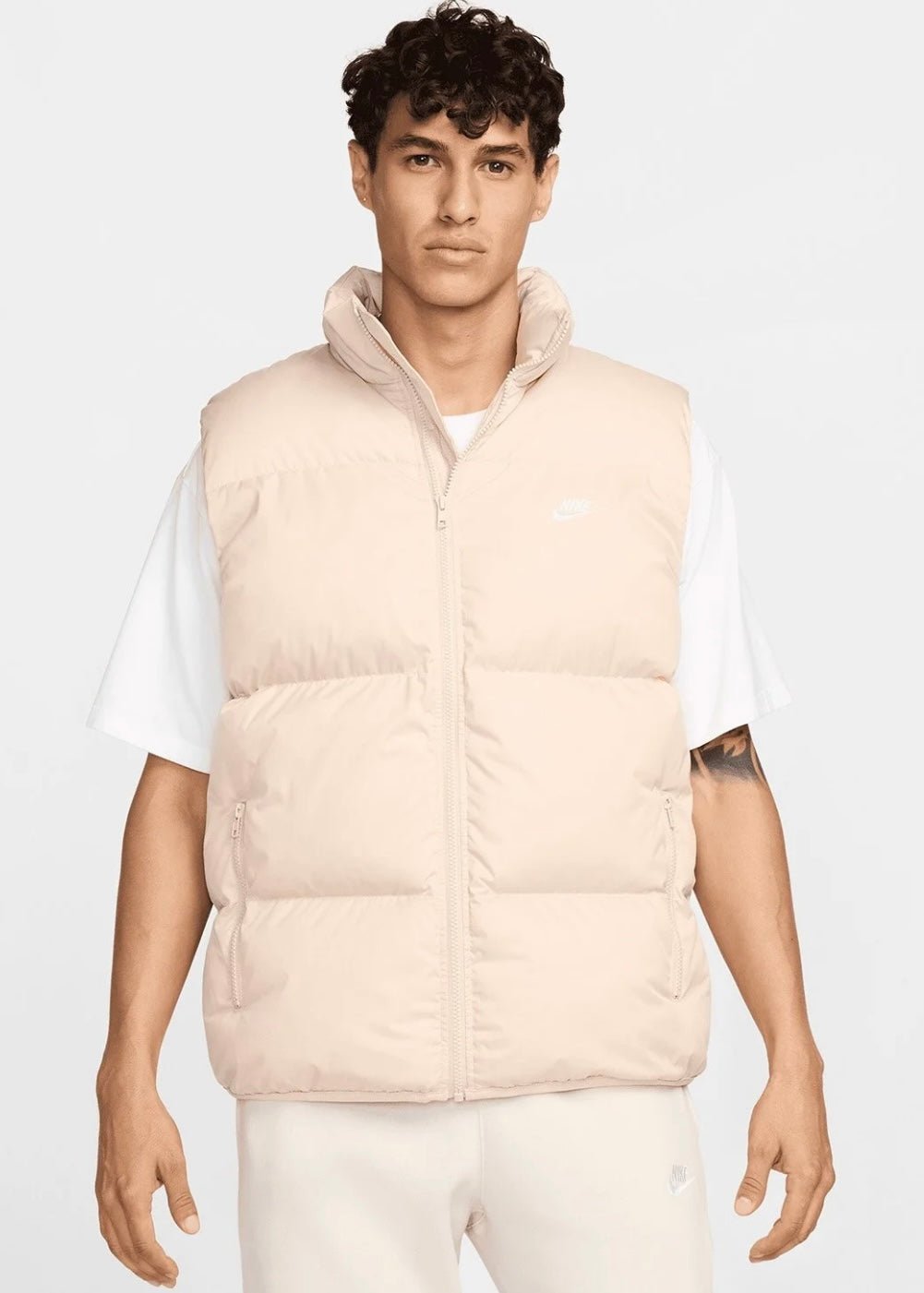 Smanicato Nike piumino Beige - Nike abbigliamento