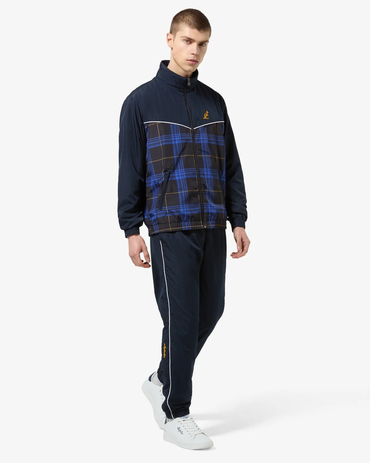 Tuta Completa Australian Uomo Logo giallo quadretti blu - Australian
