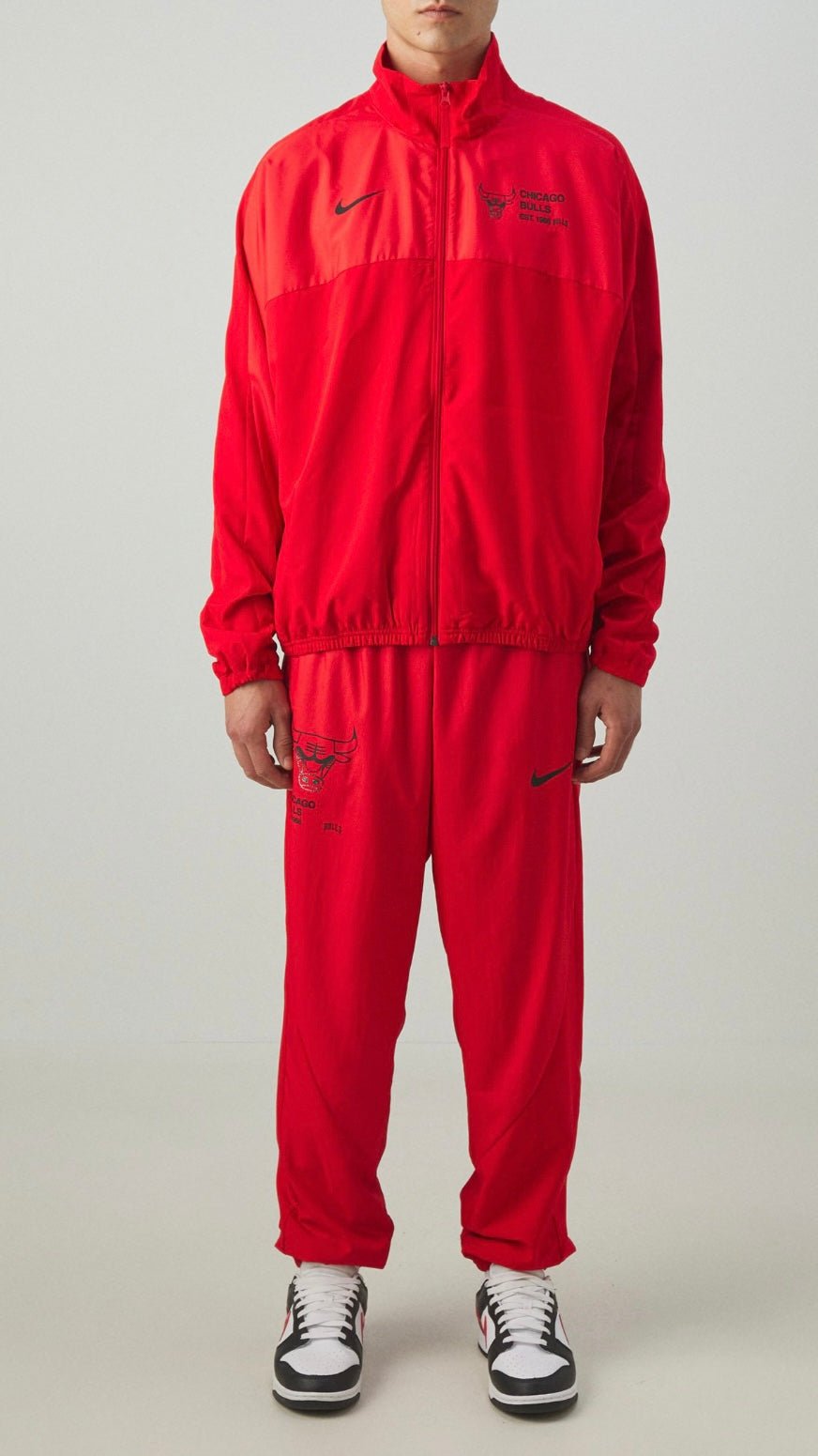 NIKE x NBA Tuta Leggera In Microfibra CHICAGO BULLS Rossa