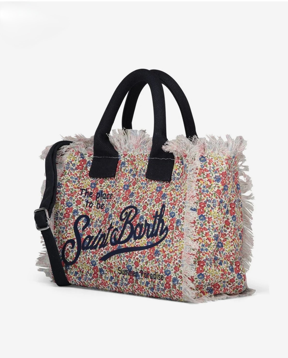 SAINT BARTH Borsa a Mano Colette Liberty Emma&Georgina Floreal Edition Multicolor