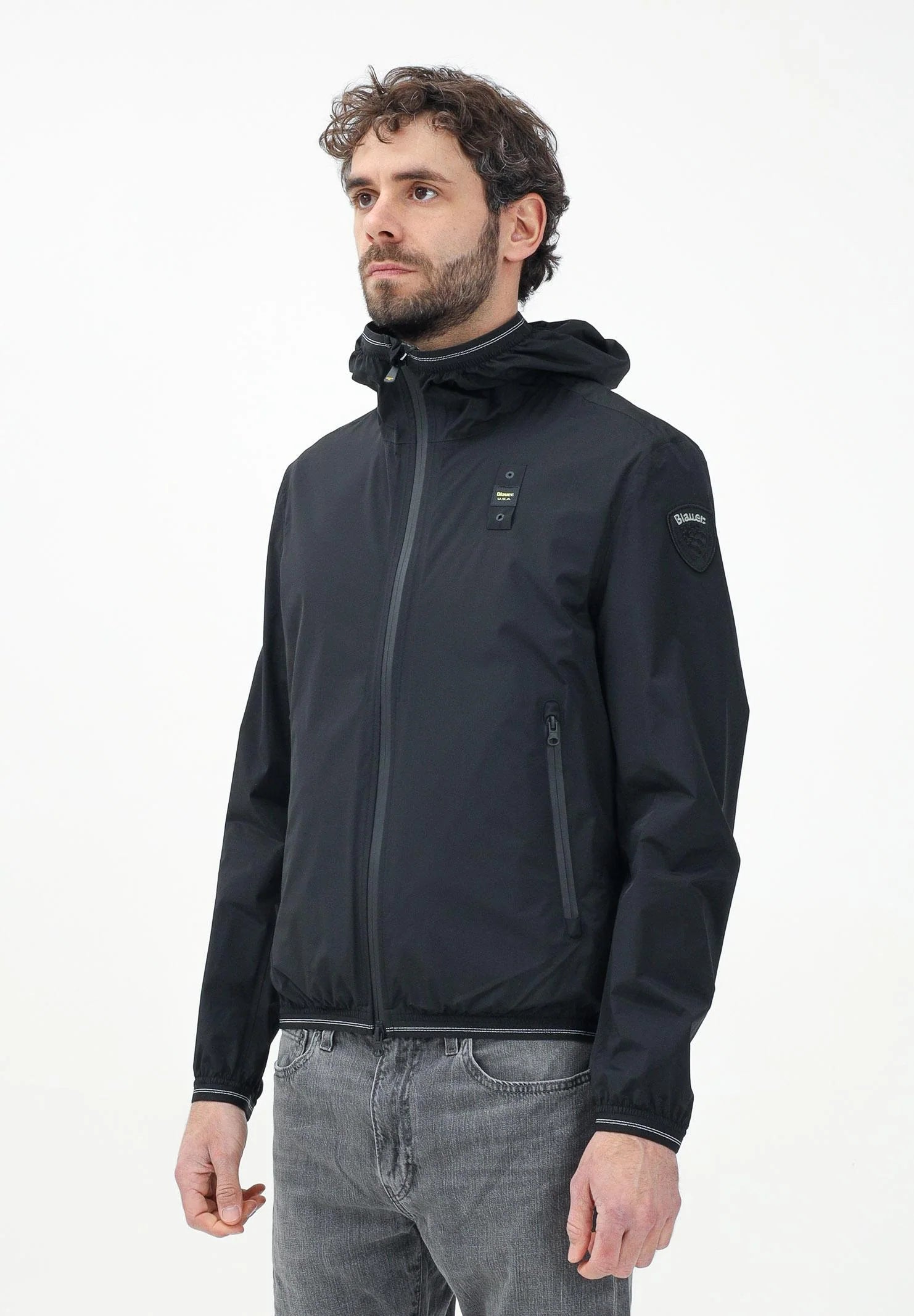 BLAUER Antivento Con Cappuccio