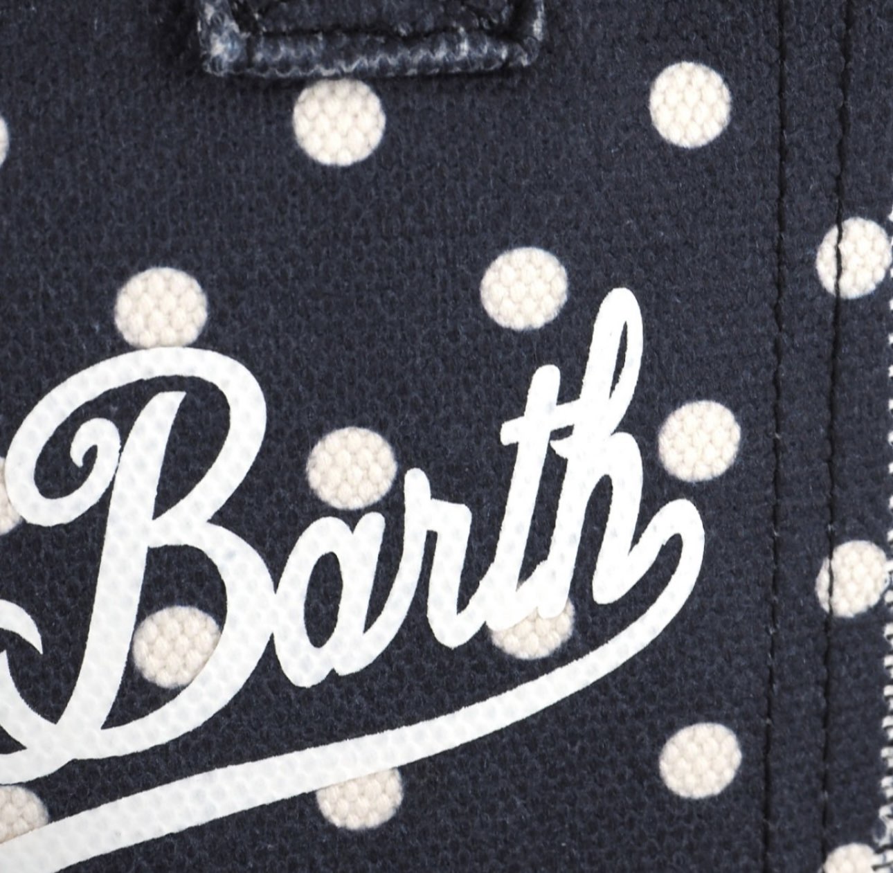 SAINT BARTH Borsa a Mano Colette Regular Pois Blu