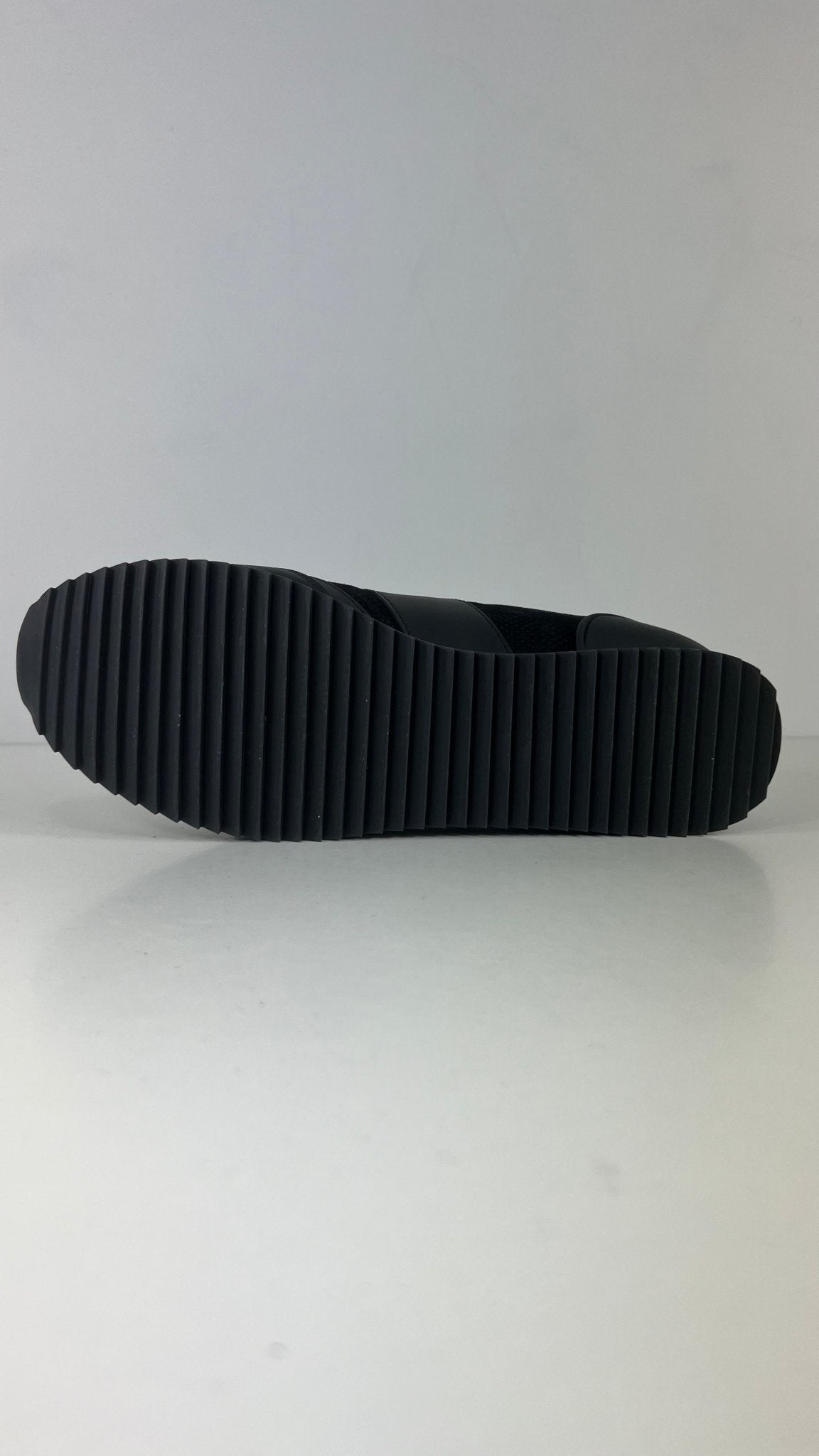 Armani sneaker nera in pelle e camoscio - Emporio Armani EA7