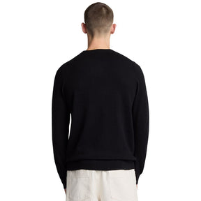 LYLE&SCOTT Maglione In Misto Lana Merino Nero