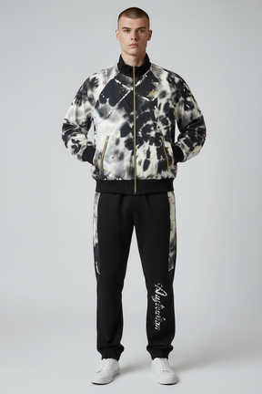 AUSTRALIAN Tuta Completa Double Face Limited Edition Senza Cappuccio Con Zip Oro Nero/Bianco