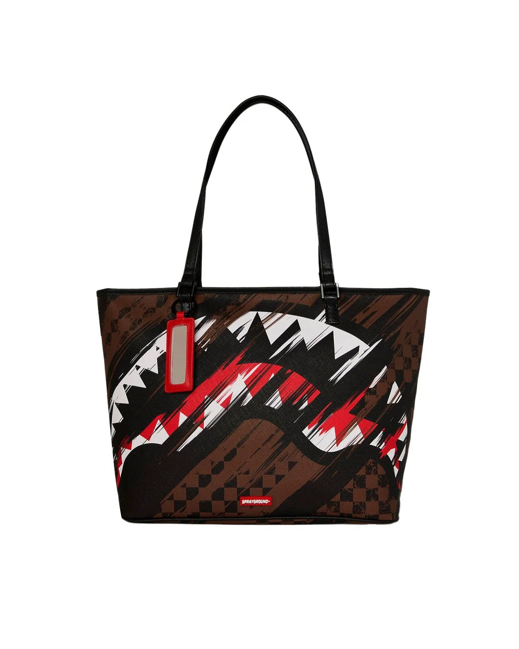 SPRAYGROUND Borsa Smeared Grunge Tote Marrone