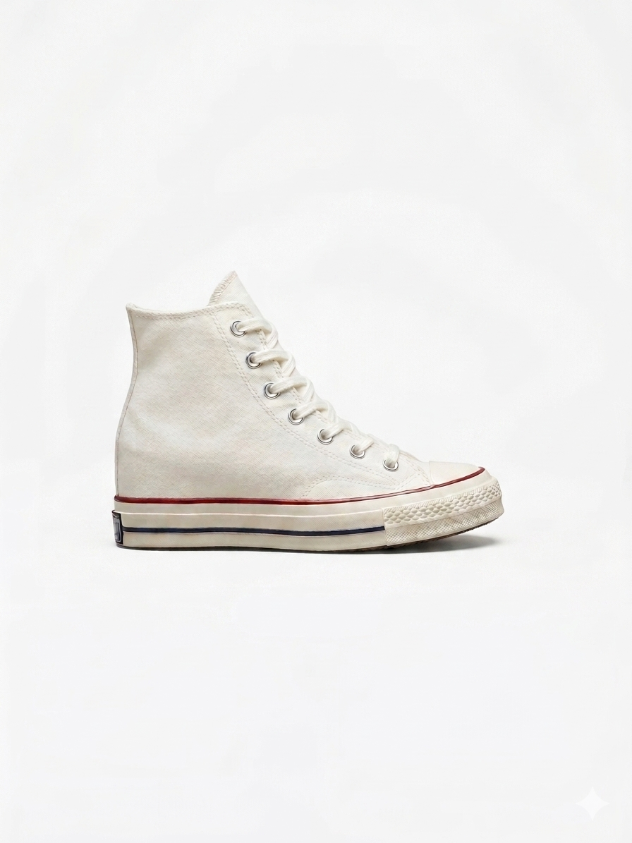 CONVERSE Scarpa In Tela Chuck 70 Wedge High Bianca