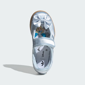ADIDAS Samba ballerina  Bambina Collaborazione Disney Jane Azzurra Con Fiocco Azzurra Strisce Bianche