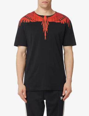 COUNTY OF MILAN T-Shirt Nera Marcelo Burlon Ali Rosse