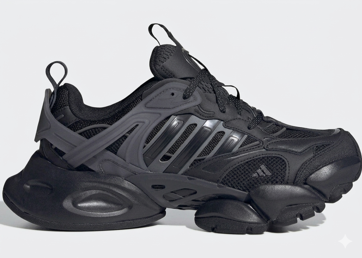 Adidas XLG Runner Deluxe Sneaker Uomo Nera Grigio