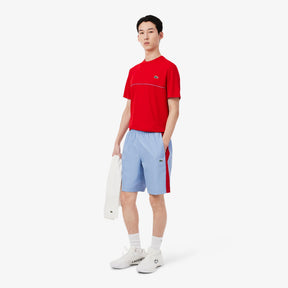 LACOSTE Completino Con Stampa Retro Rosso/Azzurro