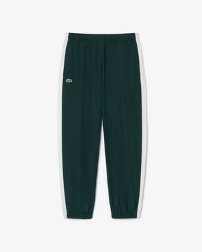 LACOSTE Bambino Tuta Colorblock In Taffeta Verde/Bianco