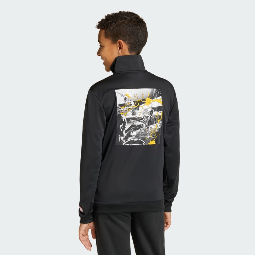 ADIDAS Tuta Bambino Real Madrid X Marvel Nero/Giallo