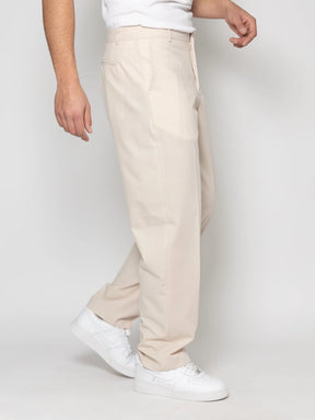 SOLDIER Pantalone Sartoriale Sabbia Fondo Largo