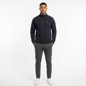 BLAUER Felpa Con Zip Senza Cappuccio Blu