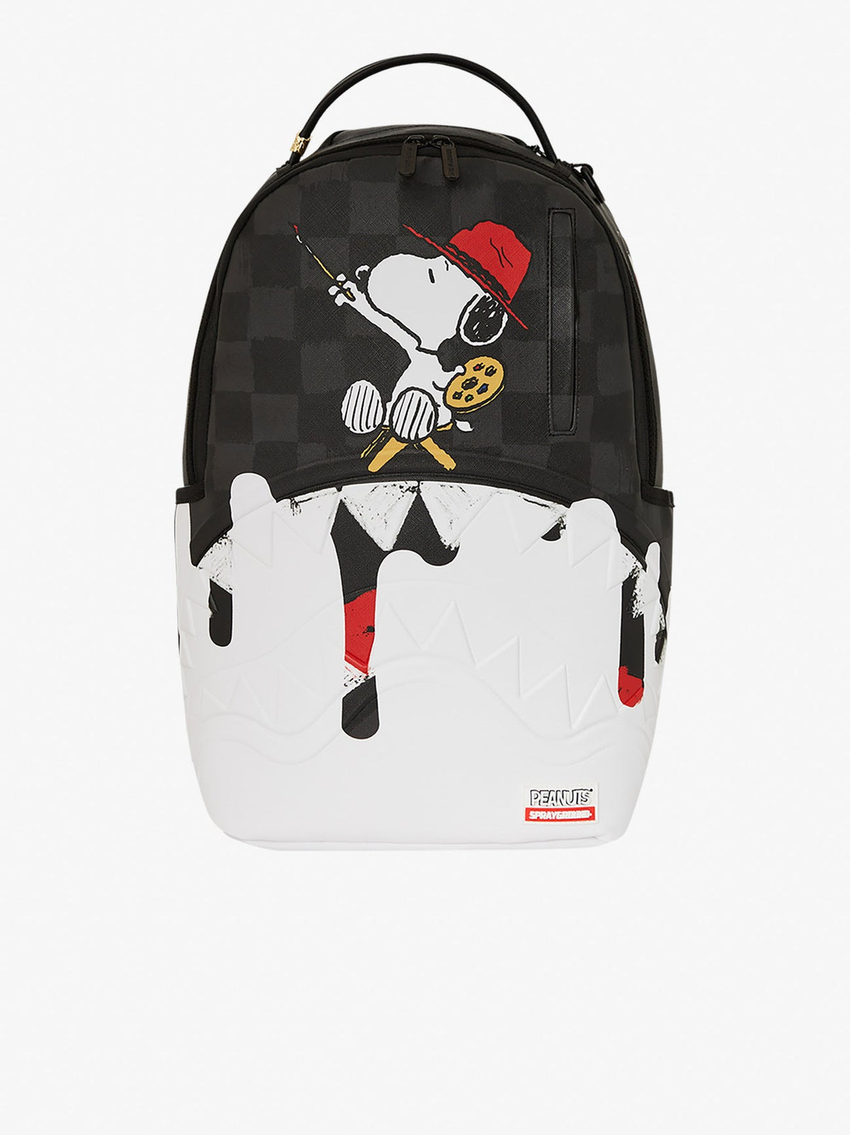 SPRAYGROUND Zaino In Pelle Snoopy Painting Sharks