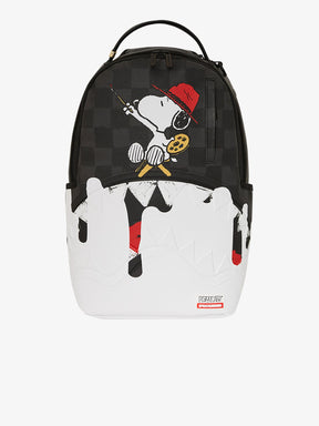 SPRAYGROUND Zaino In Pelle Snoopy Painting Sharks