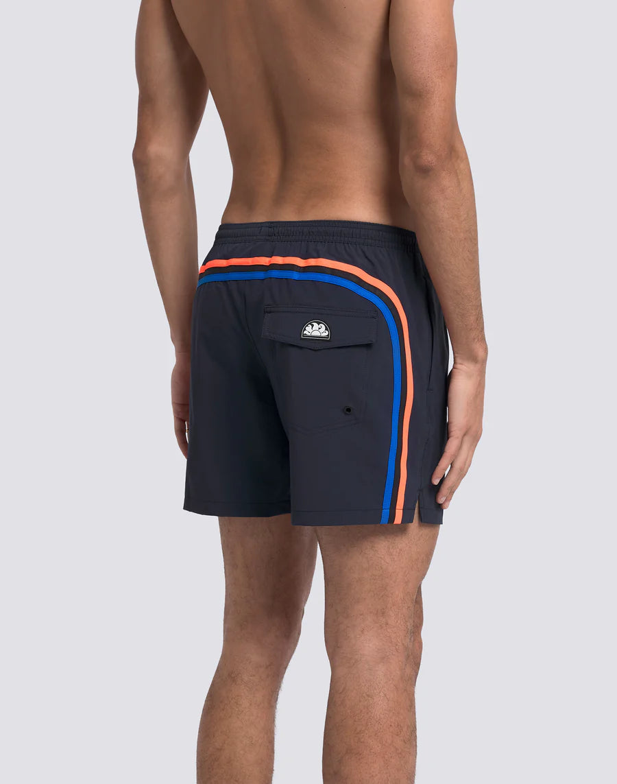 SUNDEK Costume Da Bagno Tessuto Stretch e Custodia Removibile Blu Navy