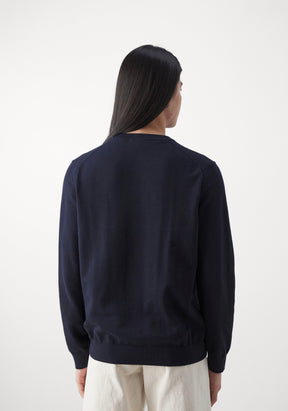 LACOSTE Maglioncino Basic Misto Lana Blu