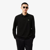 LACOSTE Polo Maniche Lunghe Nera