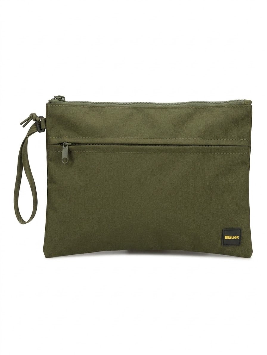 BLAUER Pochette Cordura in Nylon Verde Militare