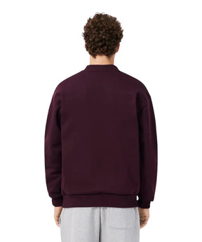 LACOSTE Felpa In Cotone Girocollo Bordeaux 26/27