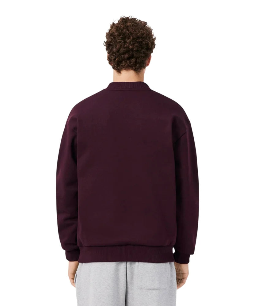 LACOSTE Felpa In Cotone Girocollo Bordeaux 26/27