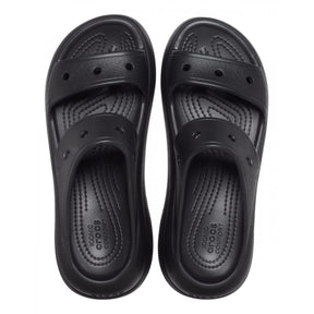 CROCS Ciabatta In Gomma Doppia Fascia Classic Crush Sandal Nera