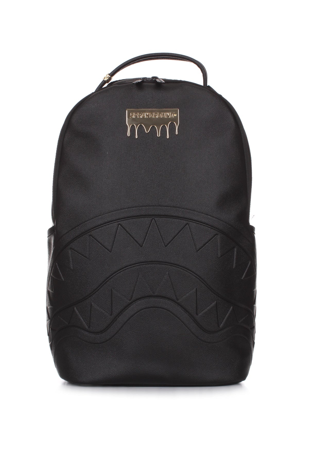 SPRAYGROUND Zaino Gold Brick Logo DLXSV Nero