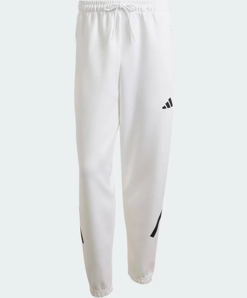 ADIDAS Tuta Completa Con Zip e Cappuccio Bianco/Nero