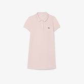 LACOSTE Polo A Vestitino In Cotone Piqué Bambina Basic Rosa