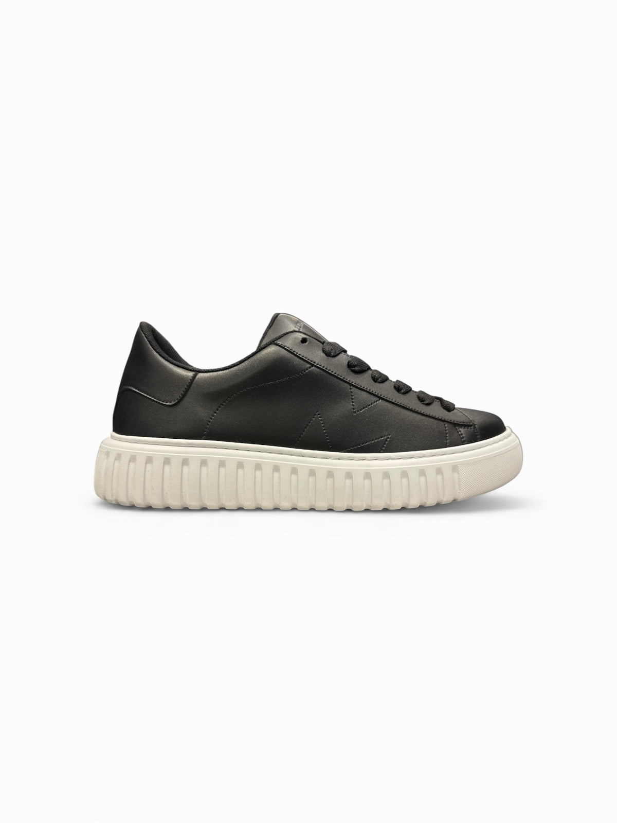 Brian Mills Sneaker Donna Nera Pelle Suola Alta