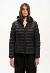 MORE Piumino Sophy Con Cappuccio Donna Nero