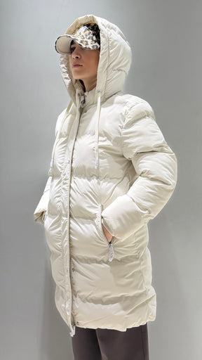 TIFFOSI DONNA CRANK BIANCO GIUBBOTTO LUNGO