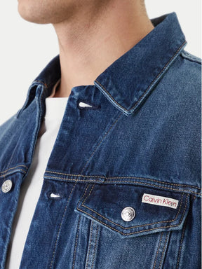 CALVIN KLEIN Giacca Di Jeans Con Logo a Contrasto Jeansata 26/27