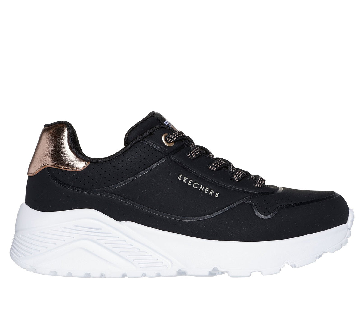310384L/BKRG Skechers Los Angeles Metallic Mode Bambino/Bambina Nera 26/27