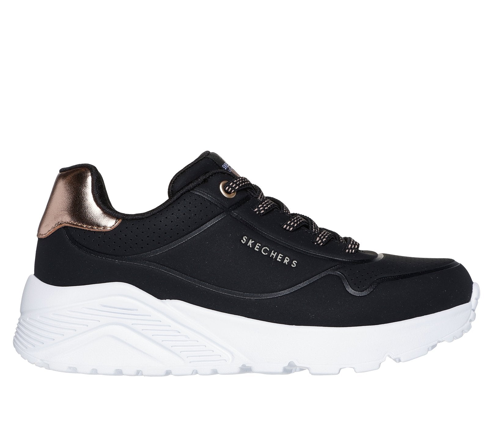 310384L/BKRG Skechers Los Angeles Metallic Mode Bambino/Bambina Nera 26/27