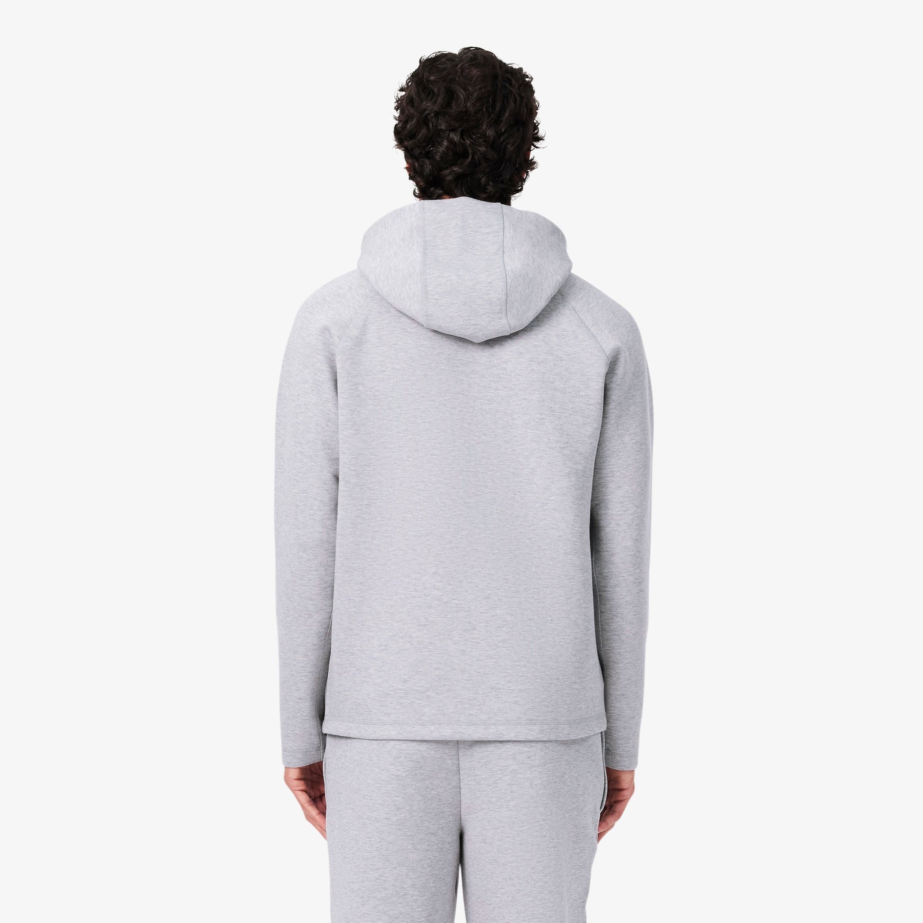LACOSTE Tuta Completa Interlock Con Zip e Cappuccio Grigia