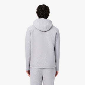 LACOSTE Tuta Completa Interlock Con Zip e Cappuccio Grigia