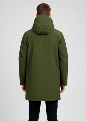 K-WAY GIUBBOTTO GIACCA VERDE MILITARE MARLYN BONDED