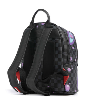 SPRAYGROUND Zaienetto In Pelle Purple Slime Takeover  Nero