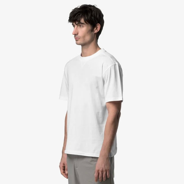 K-WAY T-Shirt Solo Jersey Triangle Bianca