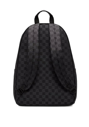 JORDAN Zaino in Tessuto Con Monogramma Nero