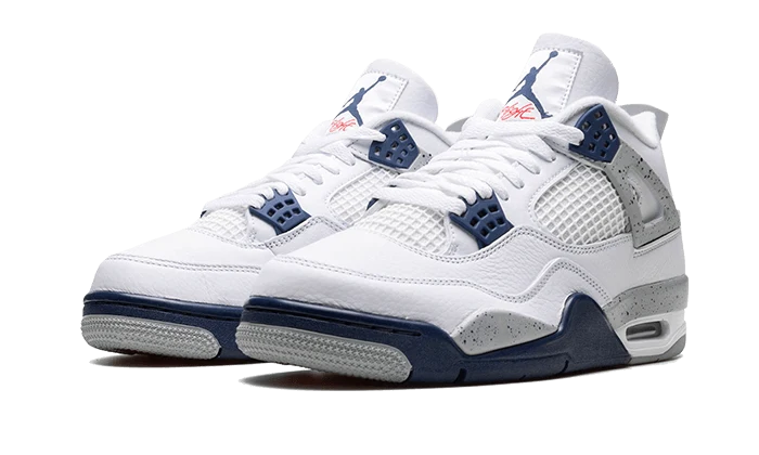 AIR JORDAN 4 Retro Bianca/Blu/Grigia