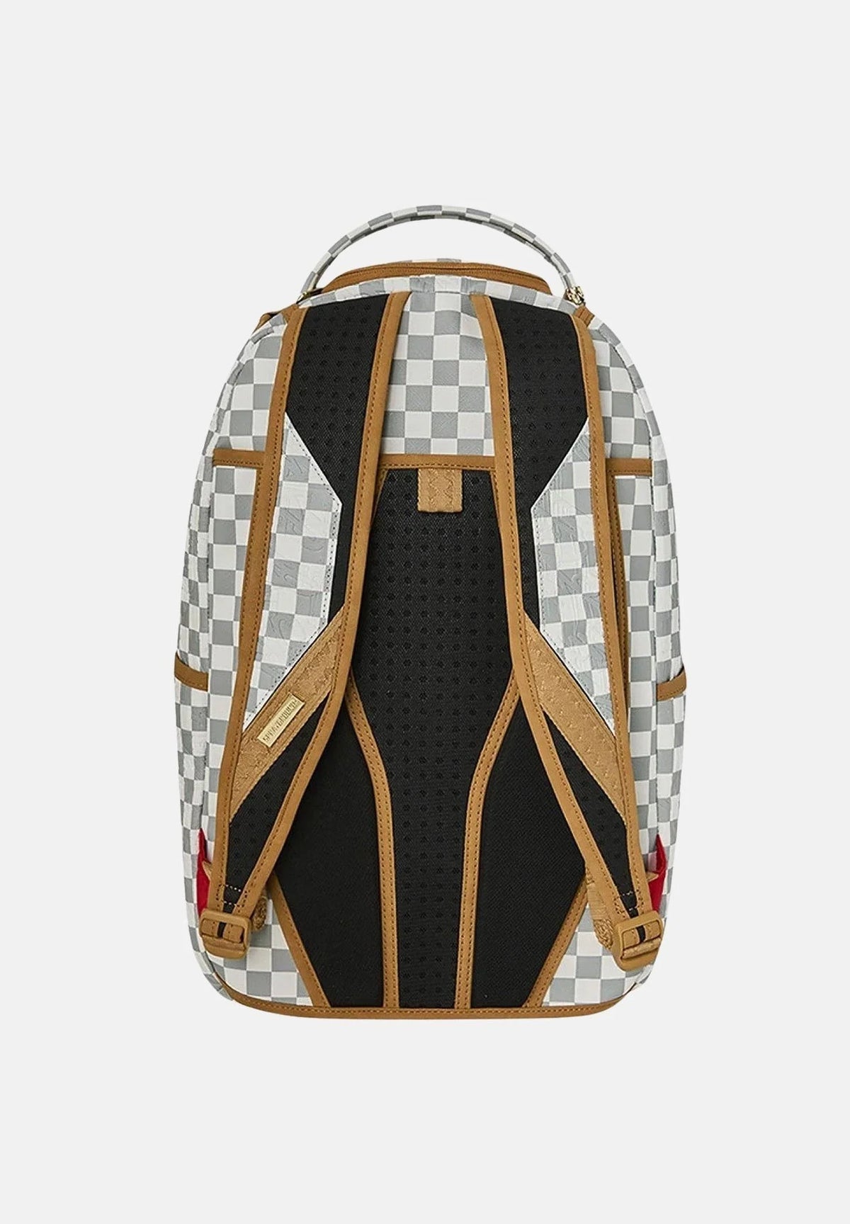 SPRAYGROUND Zaino GRAFF EMBOSSED CREAM CHECK DLXSV bianco e grigio per uomo e donna